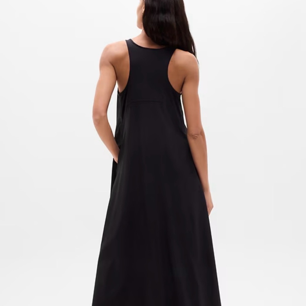 Athleta Black Racerback High-Low Maxi Dress - Picture 5 of 10